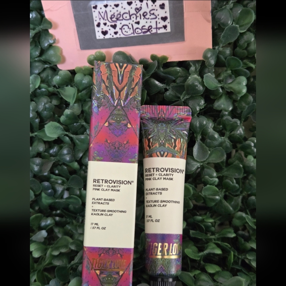 Tigerlove Retrovision Pink Clay Mask 17mL NIB | Reset + Clarity